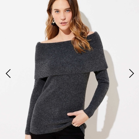 LOFT Sweaters - NWT aloft tunic off the shoulder sweater